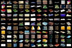 1000 BOOKS TRANSPARENT PNG FILES PHOTOSHOP OVERLAYS ISOLATED Product Image 4