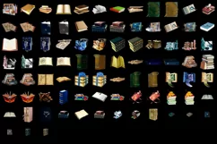 1000 BOOKS TRANSPARENT PNG FILES PHOTOSHOP OVERLAYS ISOLATED Product Image 3