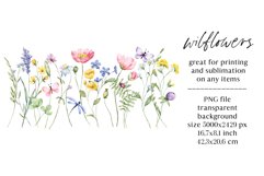 Sublimation design, wildflowers, PNG file. Product Image 2