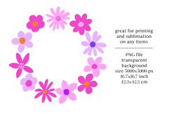 Wreath with flowers, frame, border. Product Image 2