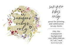 Sublimation design, summer flowers, PNG. Product Image 2