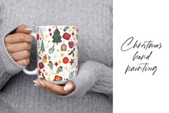 Mug Christmas design, sublimation PNG file. Product Image 2