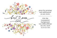Sublimation design, best mom ever, PNG file. Product Image 2