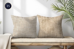 Boho Neutral Linen Fabric Texture Seamless Digital Paper Product Image 2