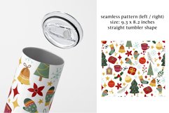 Tumbler Christmas design, sublimation PNG file. Product Image 2