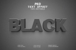 3d Editable Black Text Effect Style Product Image 1