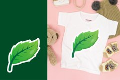 Green leaves vector bundle set Product Image 4