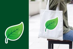 Green leaves vector bundle set Product Image 5