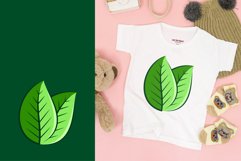 Green leaves vector bundle set Product Image 4