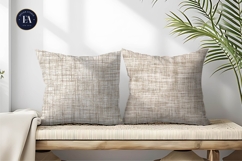 Boho Neutral Linen Fabric Texture Seamless Digital Paper Product Image 2