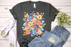 Sublimation design, garden flowers, PNG file. Product Image 4