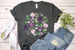 Sublimation design, violet roses, PNG file. Product Image 4