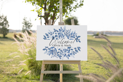Navy blue leaves watercolor set, clipart png files. Product Image 6