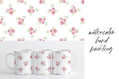 Mug sublimation design with flowers roses. Product Image 2