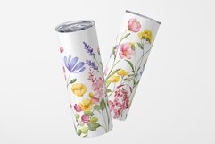 Tumbler sublimation design, wildflowers, PNG file. Product Image 3