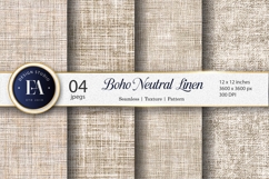 Linen Fabric Neutral Boho Seamless Texture Digital Paper Product Image 1