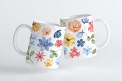 Mug sublimation design with flowers, PNG file. Product Image 3