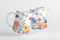 Mug sublimation design with flowers, PNG file. Product Image 3