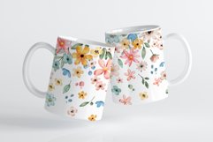Mug sublimation design with flowers, PNG file. Product Image 3