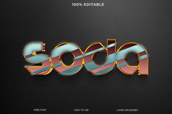 Stylish 3D Soda Text Graphic Design Product Image 1