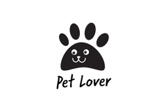 Pet Lover Cute Smiling Paw Print Design Product Image 2