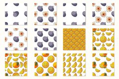 Seamless pattern for kitchen, restaurant. Oranges, Figs Product Image 2