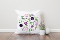 Sublimation design, violet roses, PNG file. Product Image 5