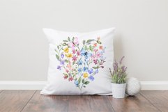 Sublimation design, flower heart, PNG file. Product Image 5