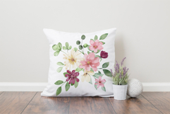 Watercolor flowers clipart bouquet of PNG. Product Image 4