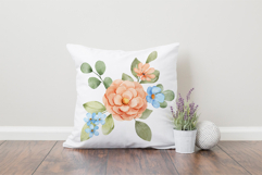 Floral watercolor set. Flowers and leaves bouquets, PNG file Product Image 4