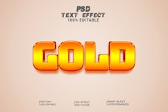 Gold 3d Text Effect Style Product Image 1