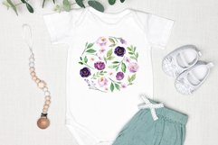 Sublimation design, violet roses, PNG file. Product Image 6