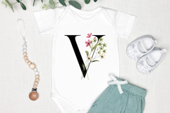 Mug sublimation design with letter, monogram, PNG file. Product Image 3