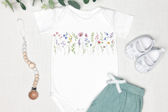 T-shirt design wild flowers, sublimation design, PNG file. Product Image 2