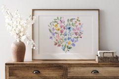 Sublimation design, flower heart, PNG file. Product Image 7