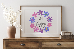 Wreath with flowers, frame, border. Product Image 3