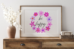 Wreath with flowers, frame, border. Product Image 3