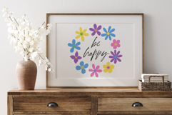 Wreath with flowers, frame, border. Product Image 3