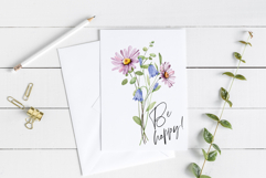 Floral watercolor set. Flowers and leaves clipart, PNG files Product Image 7