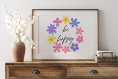 Wreath with flowers, frame, border. Product Image 3