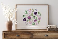Sublimation design, violet roses, PNG file. Product Image 7