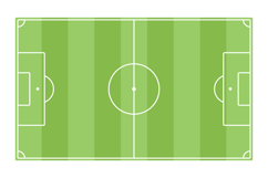 Soccer Football Field Minimalist Outline Graphics Product Image 3
