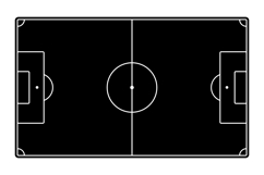 Soccer Football Field Minimalist Outline Graphics Product Image 4