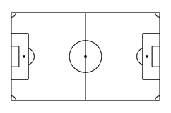 Soccer Football Field Minimalist Outline Graphics Product Image 2