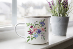 Watercolor flowers clipart bouquet of PNG. Product Image 3