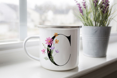 Alphabet, letters,  floral monogram with flowers, PNG file. Product Image 2