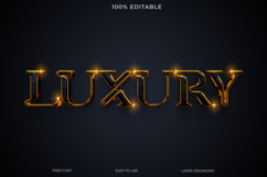 Gold Luxury Text Effect on Dark Background Product Image 1
