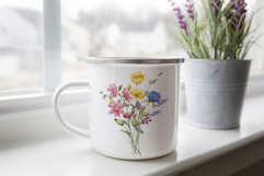 Watercolor flowers clipart bouquet of PNG. Product Image 3