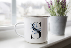 Mug sublimation design with letters, monograms, PNG file. Product Image 2