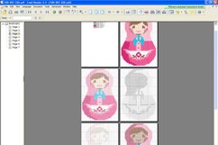Pink Matryoshka - PDF Cross Stitch Pattern Product Image 2